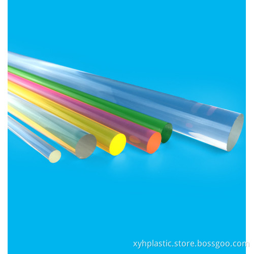 Customized Colorful Acrylic Cast Plastic Rod